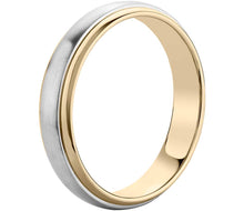 Load image into Gallery viewer, Dome Inlay Wedding Ring Comfort Fit 2 Tones-5MM
