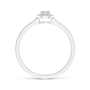 Round Diamond Halo Engagement Ring