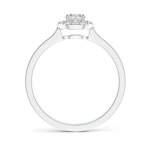 Round Diamond Halo Engagement Ring