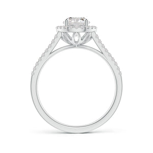 Round Diamond Halo Engagement Ring (Split)