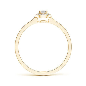 Round Diamond Halo Engagement Ring