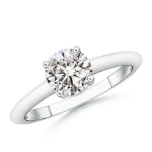 Load image into Gallery viewer, Diamond Solitaire Engagement Ring 14K White Gold
