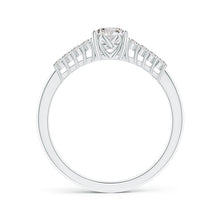 Load image into Gallery viewer, Diamond Classic Solitaire Ring Round 14K White Gold
