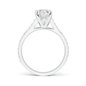 Diamond Cathedral Ring Solitaire Round