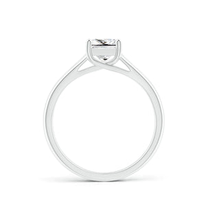 Diamond Princess Cut Solitaire Engagement Ring