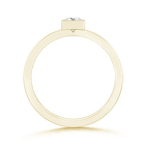 Diamond Princess Ring 14K Yellow Gold