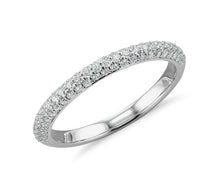 Load image into Gallery viewer, Diamond Wedding Micropavé Ring in 14K White Gold (1/3 ctw.)

