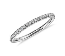 Load image into Gallery viewer, Micropavé Diamond Ring 14k White Gold (1/10 ctw.)
