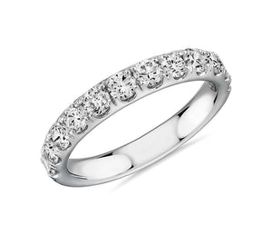 Pavé Diamond Ring 14k White Gold