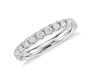 Pavé Diamond Ring 14k White Gold