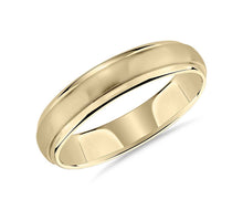 Load image into Gallery viewer, Dome Inlay Wedding Ring Comfort Fit Wedding Ring-5MM
