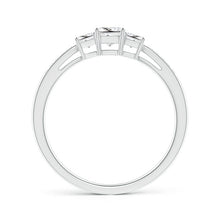 Load image into Gallery viewer, 3-Stone Princess Cut Diamond Engagement Ring
