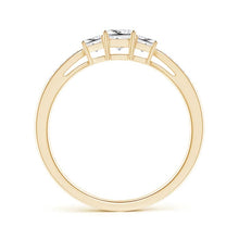 Load image into Gallery viewer, 3-Stone Princess Cut Diamond Engagement Ring
