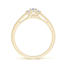 Load image into Gallery viewer, 3-Stone Princess Cut Diamond Engagement Ring
