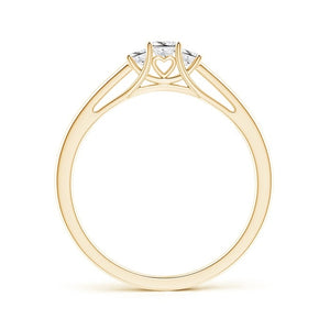 3-Stone Princess Cut Diamond Engagement Ring