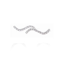 Charger l&#39;image dans la galerie, WAVE DIAMONDS EARRING (0.13CTW) 10K Or 14K Gold
