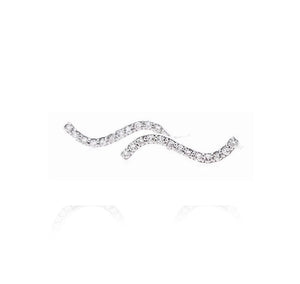 WAVE DIAMONDS EARRING (0.13CTW) 10K Or 14K Gold
