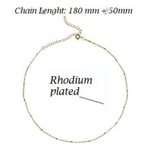 Load image into Gallery viewer, 925 Sterling Silver Beaded Chain

