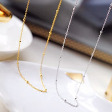 Load image into Gallery viewer, 925 Sterling Silver Beaded Chain
