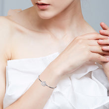 Load image into Gallery viewer, 925 Silver Triangle Bangle Pave with AAA-Zircon Made with &quot;Crossfor Component&quot;-Dancing Stones

