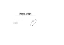 Load image into Gallery viewer, 925 Silver Heart Bangle Pave with AAA-Zircon Made with &quot;Crossfor Component&quot;-Dancing Stones
