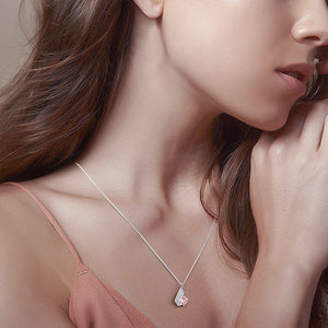 925 Sterling Silver Pendant Made with Crystal From Swarovski(R) Sapphire