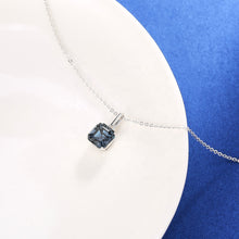 Load image into Gallery viewer, 925 Sterling Silver Pendant Made with Sapphire Crystals from Swarovski(R)
