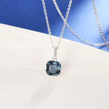 Load image into Gallery viewer, 925 Sterling Silver Pendant Made with Sapphire Crystals from Swarovski(R)
