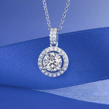 Load image into Gallery viewer, 925 Sterling Silver Pendant Made with Moissanite

