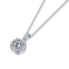 Load image into Gallery viewer, 925 Sterling Silver Pendant Made with Moissanite
