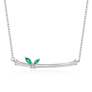 925 Sterling Silver TREE Trunk Pendant Made with Crystal From Swarovski(R)