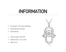 Load image into Gallery viewer, 925 Sterling Silver Hand Pendant Made with Crystal From Swarovski(R)-AAA-Zircon
