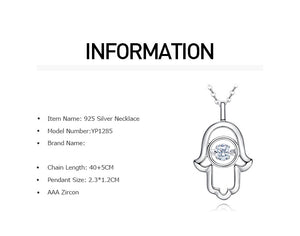 925 Sterling Silver Hand Pendant Made with Crystal From Swarovski(R)-AAA-Zircon