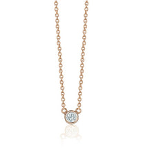 Charger l&#39;image dans la galerie, BEZEL DIAMOND NECKLACES (0.10CTW) 14K Gold
