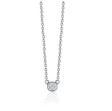 Charger l&#39;image dans la galerie, BEZEL DIAMOND NECKLACES (0.10CTW) 14K Gold
