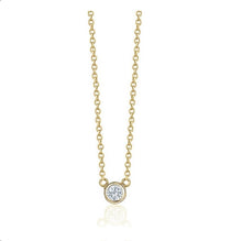 Charger l&#39;image dans la galerie, BEZEL DIAMOND NECKLACES (0.10CTW) 14K Gold
