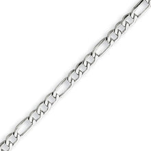 Load image into Gallery viewer, Sterling Silver 3 mm Figaro Bracelet
