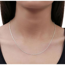 Load image into Gallery viewer, Sterling Silver 2 mm Rope Chain
