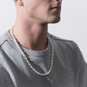 Sterling Silver 7mm Rope Chain