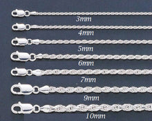 Load image into Gallery viewer, Sterling Silver 6mm Rope Chain
